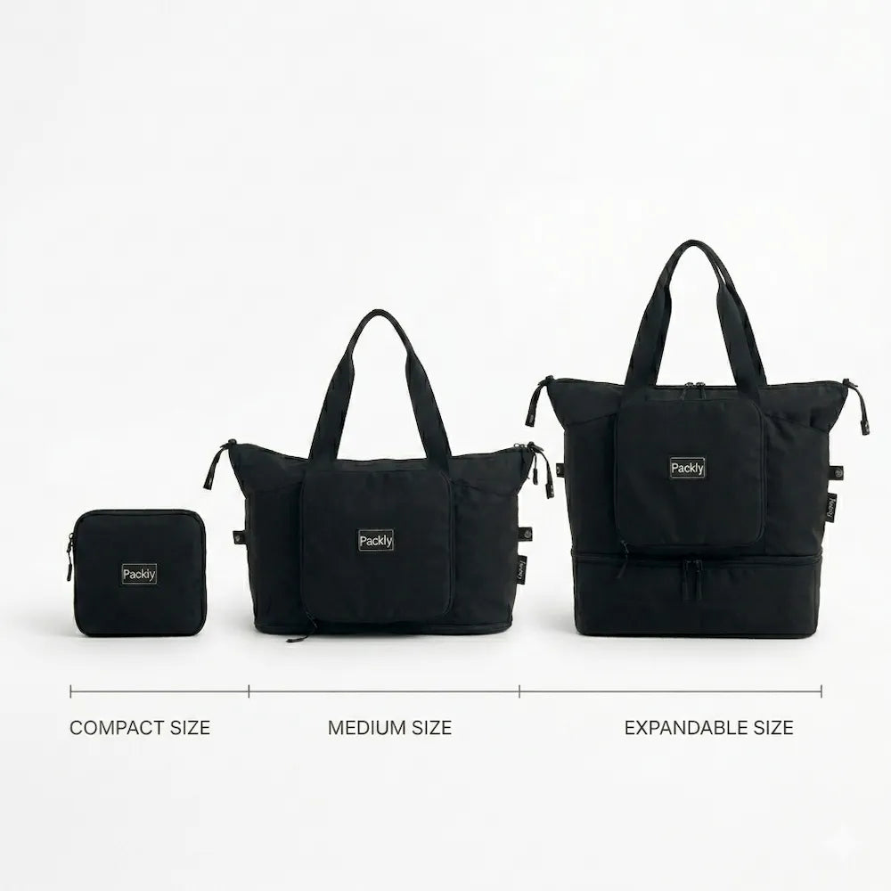 Packly bag folded for storage